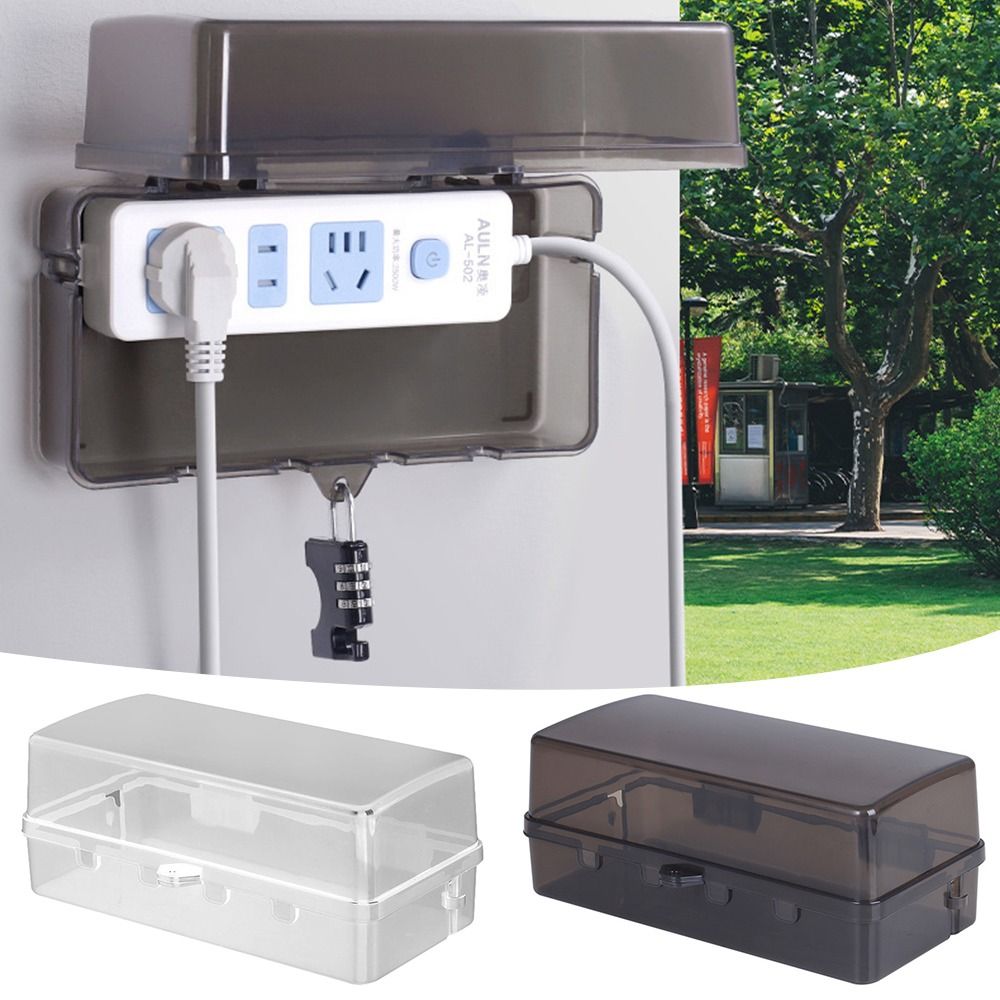 Outdoor Power Socket Cover - Durable Plastic Plug Box Anti-theft Waterproof
