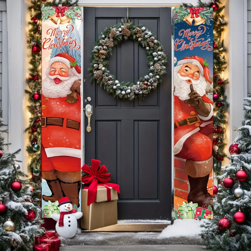 Outdoor Power House - 1 pair of 2Dflat, Santa Claus