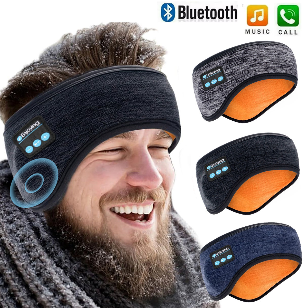 Outdoor Power Socket Cover - Wireless Bluetooth Headphones Headband Unisex Sports