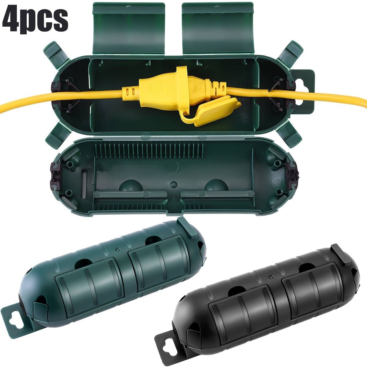 Outdoor Power Socket Cover - 4pcs Outdoor Extension Cord Safety Cover
