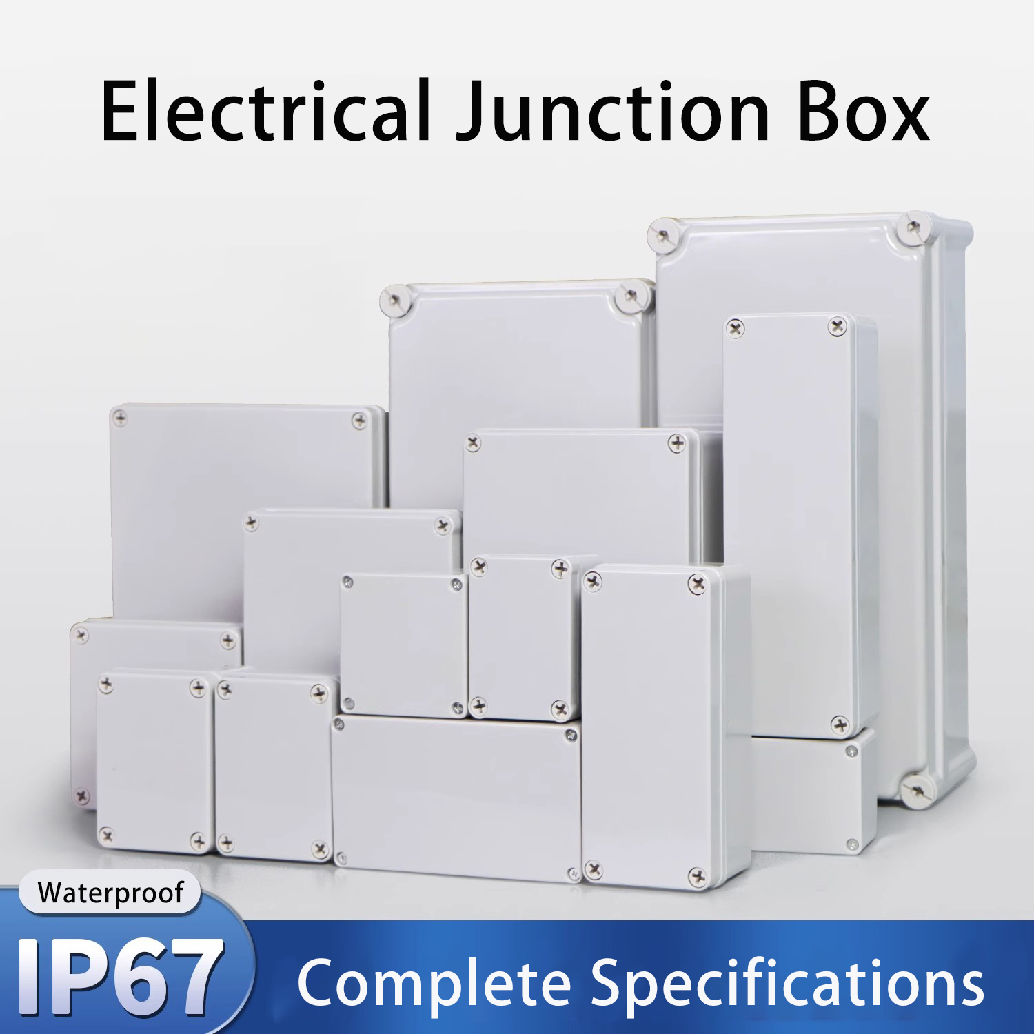 Outdoor Power Socket Cover - IP67 Gray/Transparent Cover Outdoor Waterproof Junction
