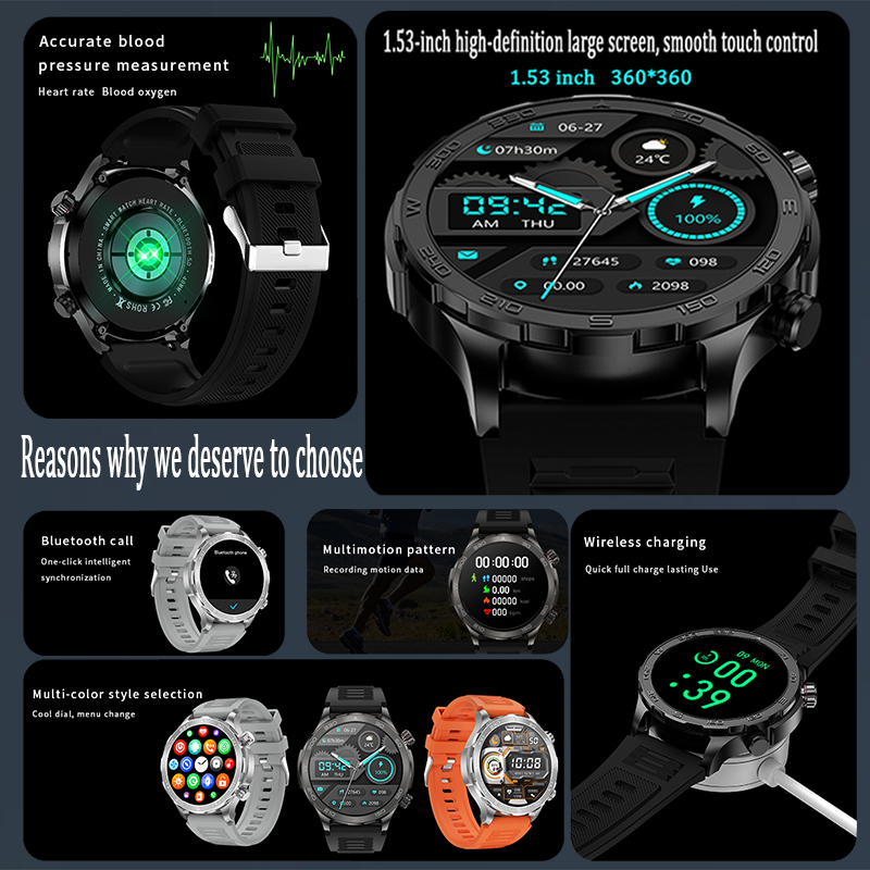 New GPS Track Smart Watch Men  - Outdoor Power Meter Box ulasan dan harga