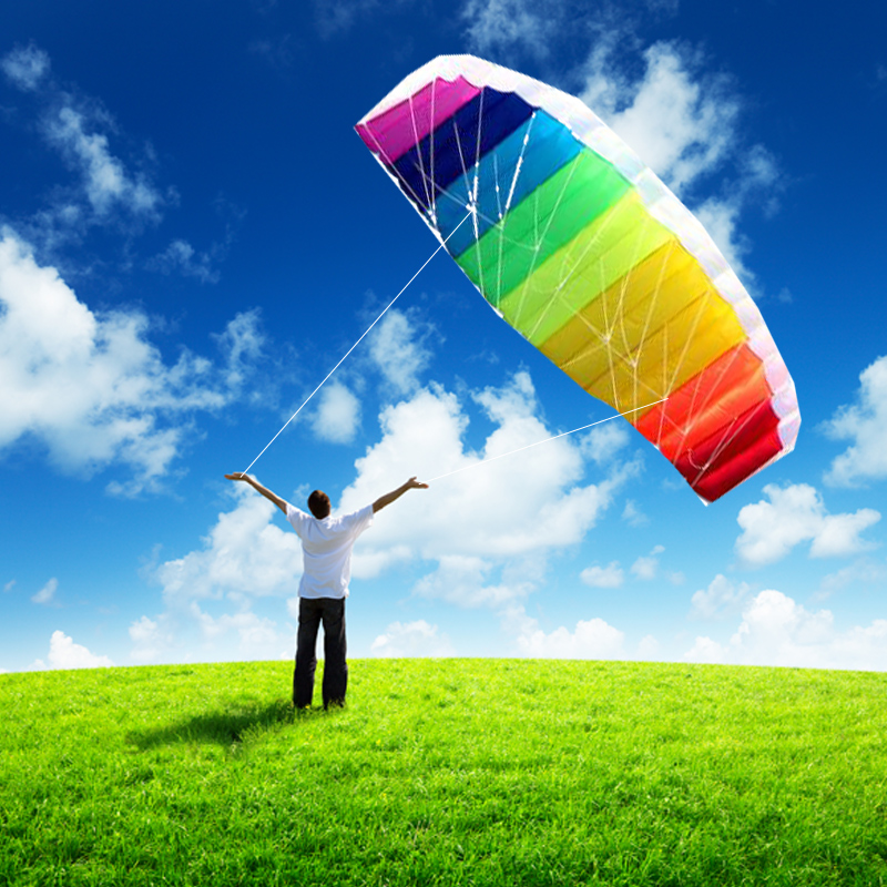Dual line power kite stunt kit - Outdoor Power Line ulasan dan harga