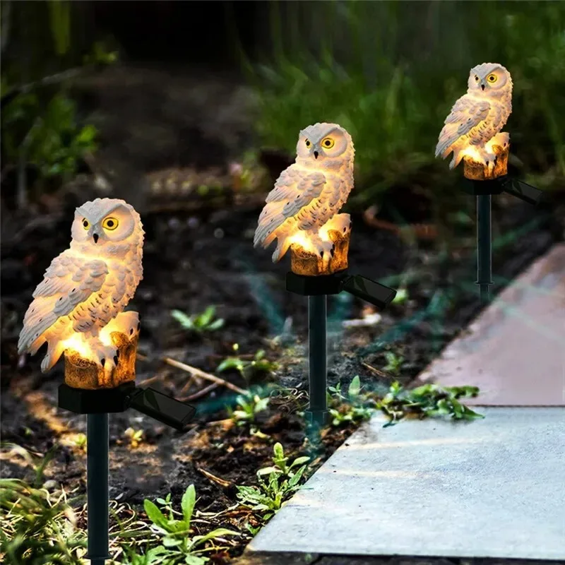 Solar Lamp Owl Animal Solar Ga - Outdoor Power House ulasan dan harga