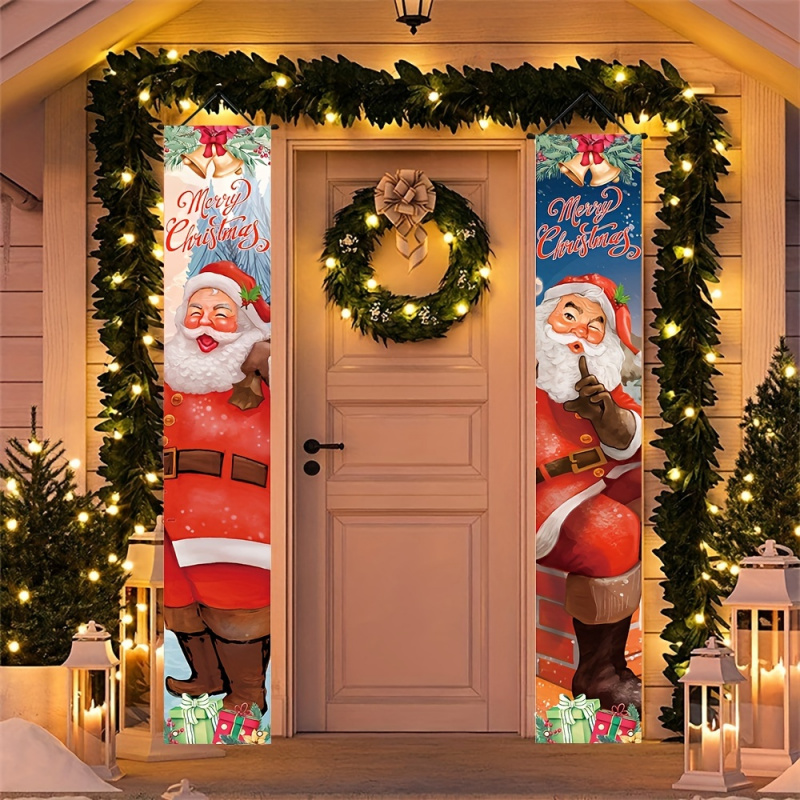 1 pair of 2Dflat, Santa Claus  - Outdoor Power House ulasan dan harga