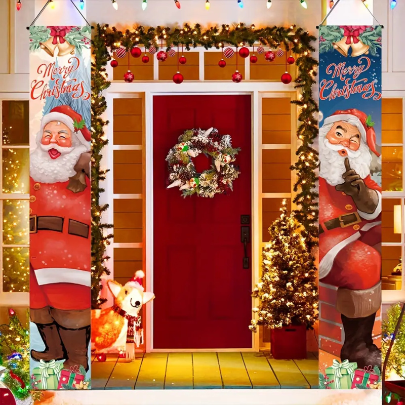 1 pair of 2Dflat, Santa Claus  - Outdoor Power House ulasan dan harga