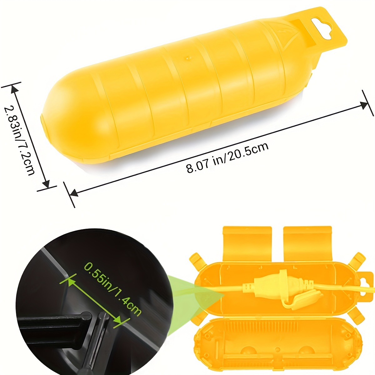 Extension Yellow Cord Safety C - Outdoor Power Socket Cover ulasan dan harga
