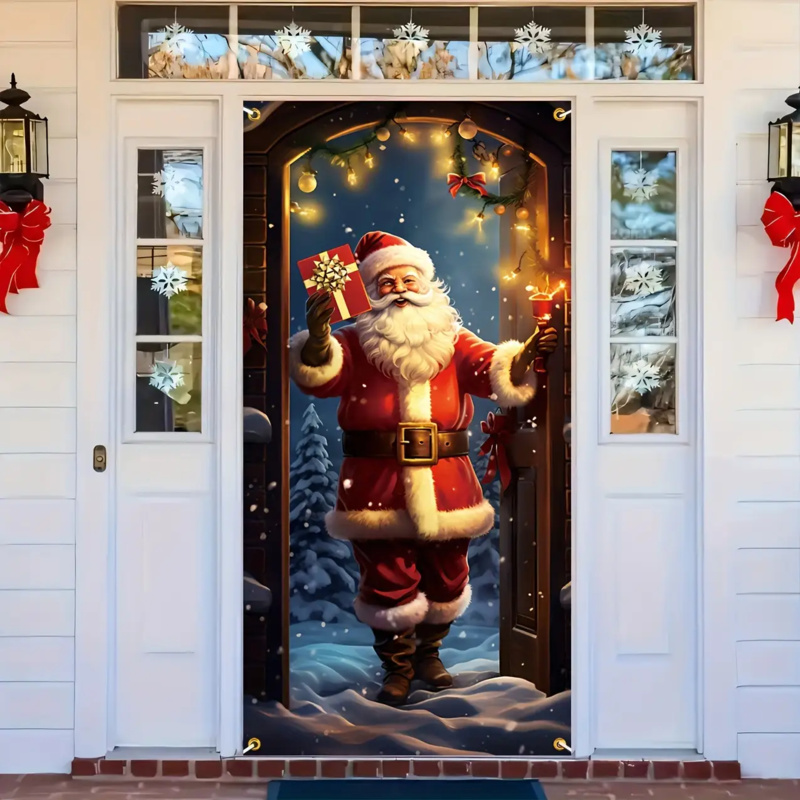 1pc 2D flat, festive Santa Cla - Outdoor Power House ulasan dan harga