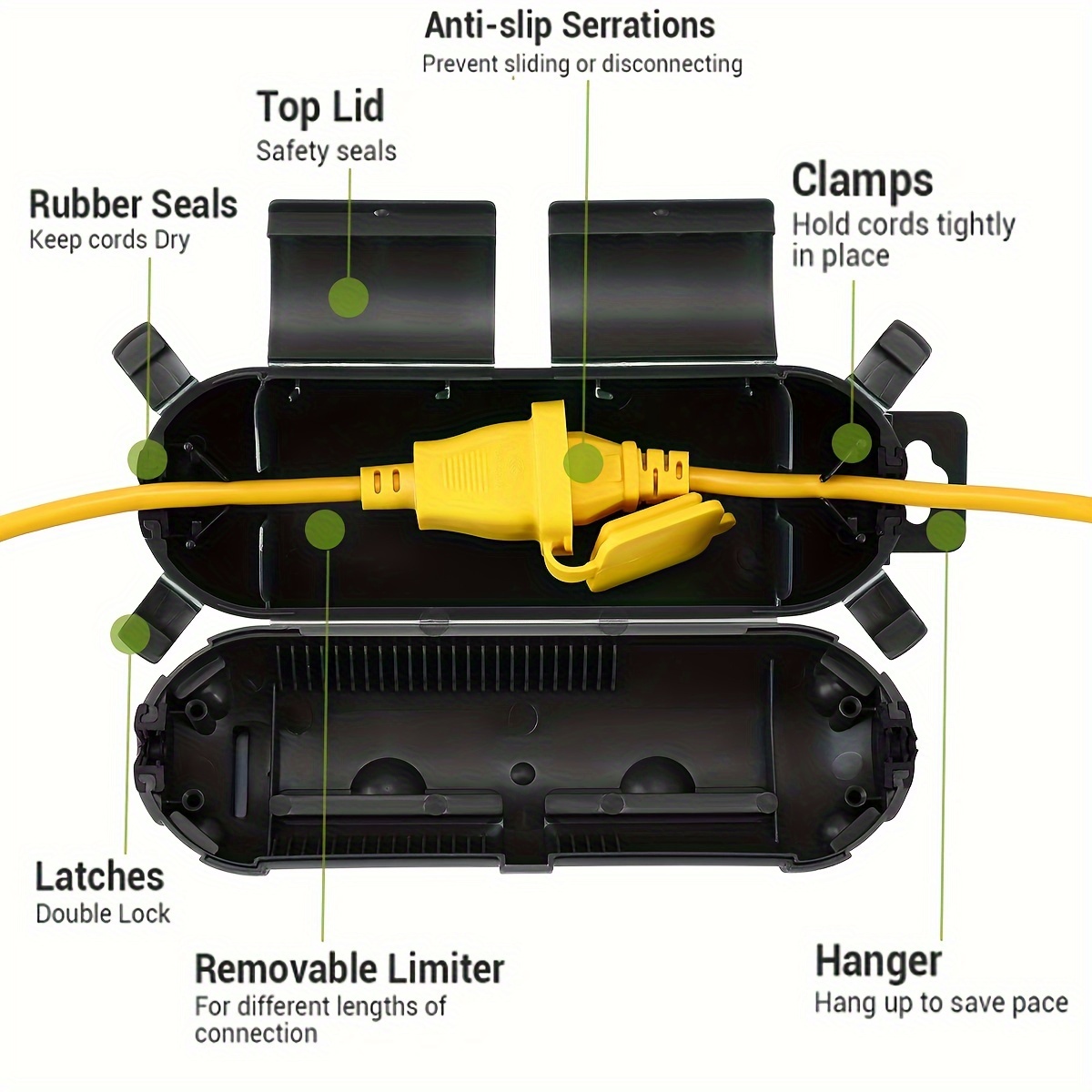 Extension Cord Plug Connection - Outdoor Power Socket Cover ulasan dan harga