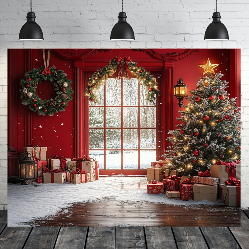 1pc 2D flat winter Christmas s - Outdoor Power House ulasan dan harga