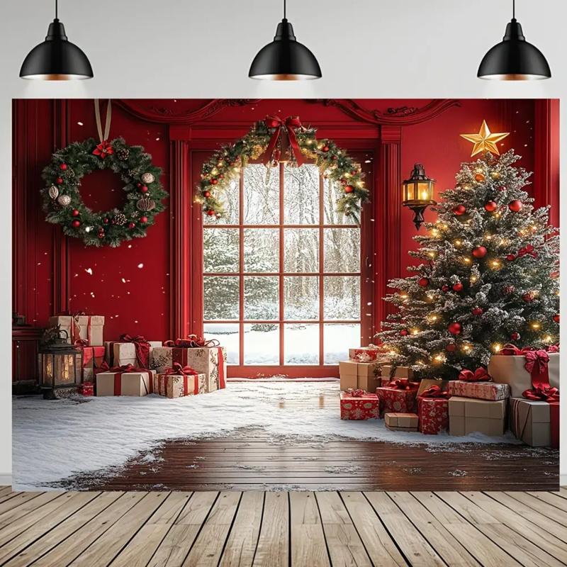 1pc 2D flat winter Christmas s - Outdoor Power House ulasan dan harga