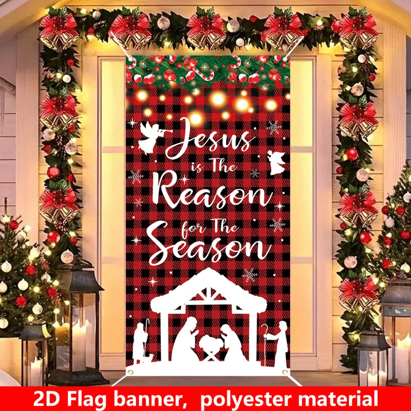 1pc 2D flat, Christmas festive - Outdoor Power House ulasan dan harga
