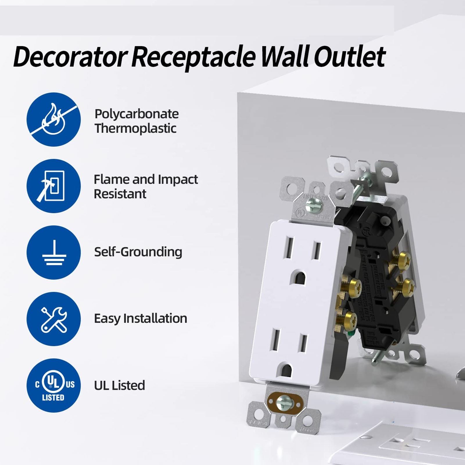 Weatherproof Outlet with Cover - Outdoor Power Socket Cover ulasan dan harga