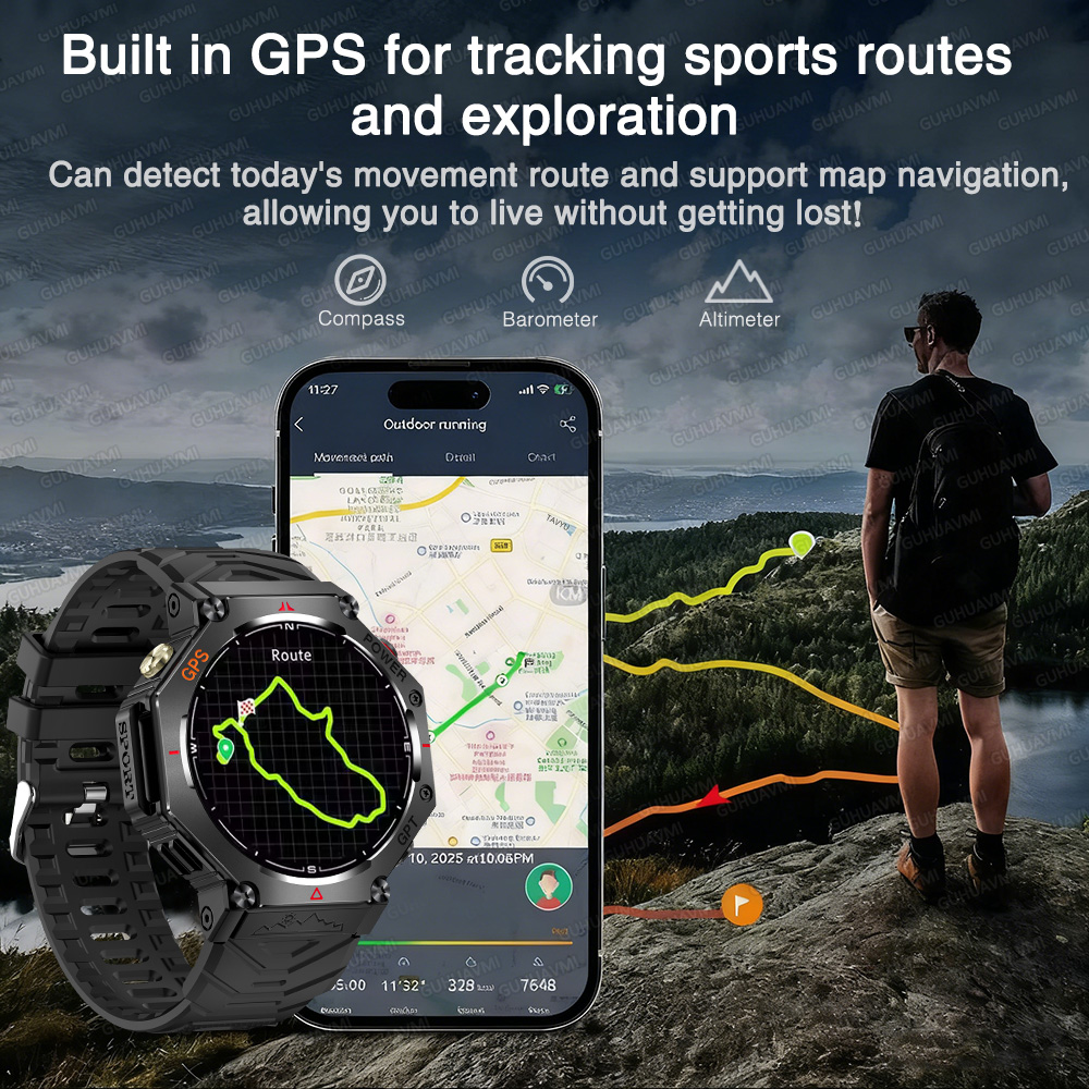 2025 New Outdoor GPS Smart Wat - Outdoor Power Meter Box ulasan dan harga
